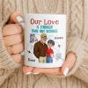 Our Love Is Stronger Than Any Distance Cartoon Couple Mug - Personalized Custom Coffee Mug - CPL1341_MG