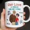 Our Love Is Stronger Than Any Distance Cartoon Couple Mug - Personalized Custom Coffee Mug - CPL1341_MG