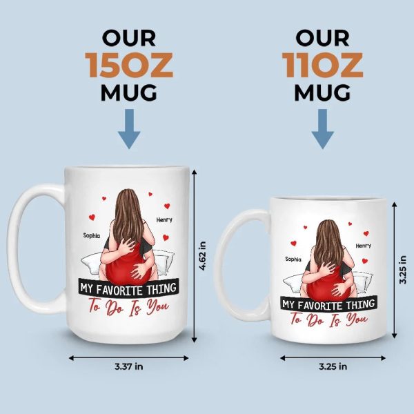 Our Love Is The Spark In Every Kiss - Couple Personalized Custom Mug - Christmas Gift For Husband Wife, Anniversary