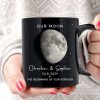 Our Moon Couple Gift Moon Phase Art Anniversary Gift For Him, Gift For Her Wedding Gift Personalized Mug