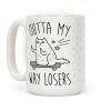 Outta My Way Losers Coffee Mug