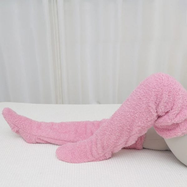 Over Knee High Fuzzy Socks