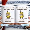 Overthinking Sloth Banana Humor Mug - Personalized Custom Coffee Mug - BST131_MG