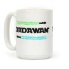 Padawan Dadawan Star Wars Parody Blue/Green Light Sabers Coffee Mug
