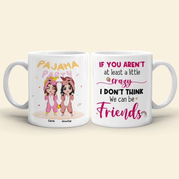 Pajama Party, Personalized Mug, Funny Gifts For Bestie