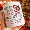 Pajamas Doll Couple I Met You I Love You Personalized Mug