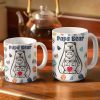 Papa Bear - 3D Inflated Effect Printed Mug, Personalized White Edge-to-Edge Mug