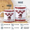 Papa Nana Snowman Christmas Grandparents - 3D Inflated Effect Printed Mug, Personalized White Edge-to-Edge Mug