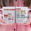 Papa Partner In Crime Personalized Coffee Mug DR-WHM-01QHTI160523HH