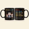 Papa The Bad Influence Personalized Coffee Mug, Gift For Grandpa, Father's Day Gift