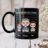 Papa The Bad Influence Personalized Coffee Mug, Gift For Grandpa, Father's Day Gift