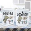 Papasaurus And Kids Cute Style Personalized Mug, Father's Day Gift for Grandpa