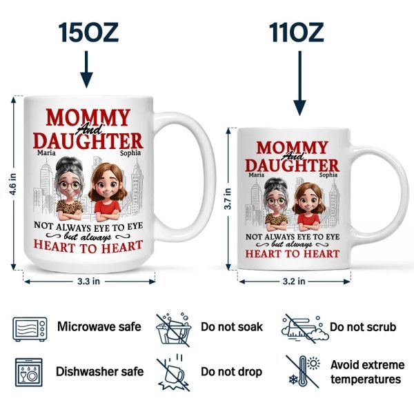 Parents And Children Always Heart To Heart - Personalized Mug