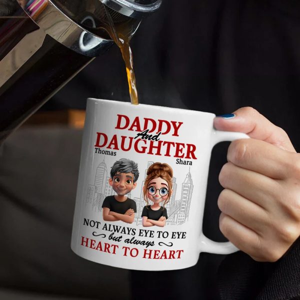 Parents And Children Always Heart To Heart - Personalized Mug