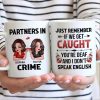 Partner In Crime Besties Funny Friendship Gift Best Friend Personalized Mug