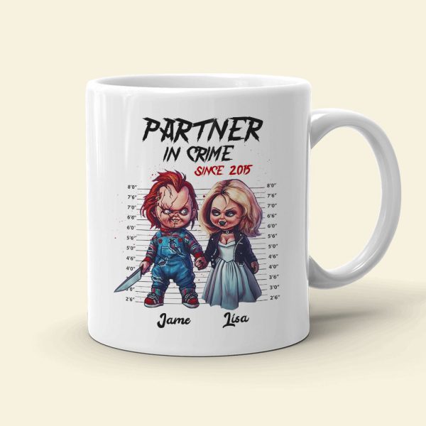 Partner in Crime, Till Murder Couple Do Us Part, Personalized Mug, Couple Gift