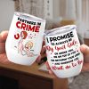 Partners In Crime, Couple Naughty, Personalized Couple Mug Accent Wine Tumbler