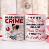Partners In Crime- Custom Photo Accent Mug- Couple Gift- Funny Couple Mug