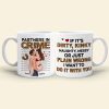 Partners In Crime Leopard, Make Love Kissing Couple Personalized Coffee Mug