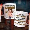 Partners In Crime Leopard, Make Love Kissing Couple Personalized Coffee Mug