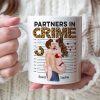 Partners In Crime Leopard, Make Love Kissing Couple Personalized Coffee Mug