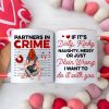 Partners In Crime- Personalized Accent Mug - Couple Gift- Funny Couple Mug