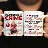 Partners In Crime- Personalized Coffee Mug - Gift For Valentine's Day- Couple Coffee Mug