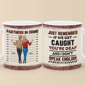 Partners In Mischief - Bestie Personalized Custom Mug - Gift For Best Friends, BFF, Sisters