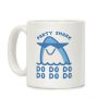 Party Shark Parody White Print Coffee Mug