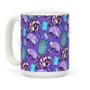 Pastel Goth Trash Animals Pattern Coffee Mug