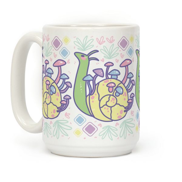 Pastel Mushroom Snail Coffee Mug