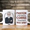 Pastor Motivated By Coffee And The Holy Spirit - Personalized White Mug