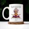 Path Of Inner Peace Begins Here, Vibrant Meditative Woman Mug - Personalized Custom Coffee Mug - BST130_MG