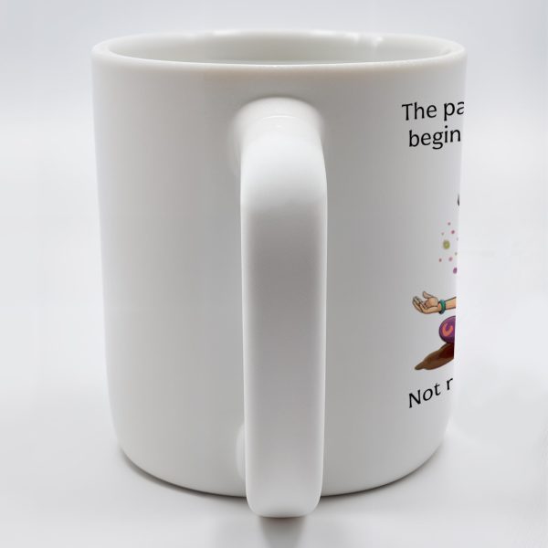 Path Of Inner Peace Begins Here, Vibrant Meditative Woman Mug - Personalized Custom Coffee Mug - BST130_MG