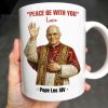 "Peace Be With You", Pope and Religious Vestments - Personalized Custom Coffee Mug - FTH075_MG