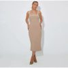 Pearls Strap Solid Dress