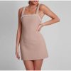 Pearls Strap Solid Dress