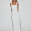 Pearls Strap Solid Dress