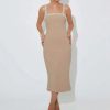 Pearls Strap Solid Dress