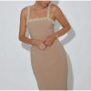 Pearls Strap Solid Dress