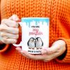 Penguin Mate Forever Love Custom Mug - Personalized Custom Coffee Mug - CPL223_MG