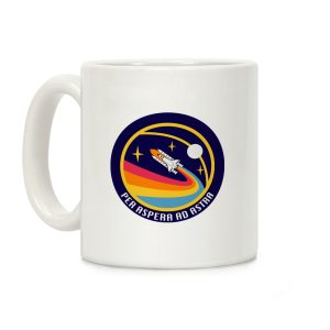 Per Aspera Ad Astra Vintage Logo Coffee Mug