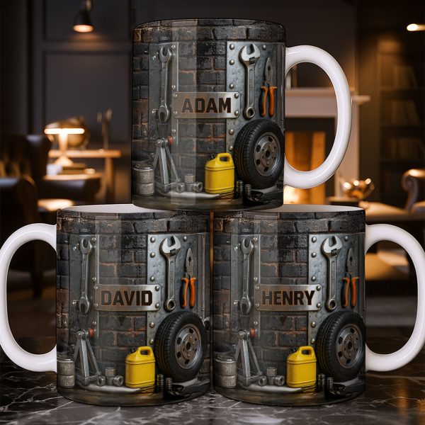 Perfect for DIY Enthusiasts and Car Lovers - Personalized Custom Coffee Mug - JBS076_MG