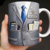 Perfect Gift For The Professional With Business Suit Design - Personalized Custom Coffee Mug - JBS098_MG