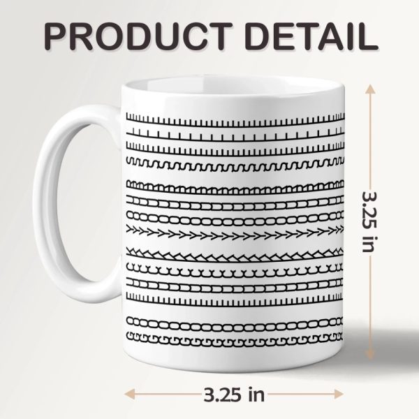 Perfect Lines, Perfect Vibes - Friend Mug - Gift For Best Friends, Sisters, Family Members, Coworkers