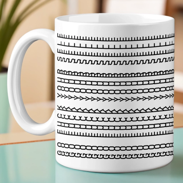 Perfect Lines, Perfect Vibes - Friend Mug - Gift For Best Friends, Sisters, Family Members, Coworkers