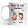 Perfect Mother & Daughter Relationship, Cityscape Design - Personalized Custom Coffee Mug - MOM141_MG