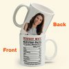 Perfect Wife Nutrition Facts - Personalized Photo Mug