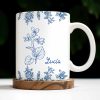 Personalize This Floral Coffee Mug - Personalized Custom Coffee Mug - DTG033_MG