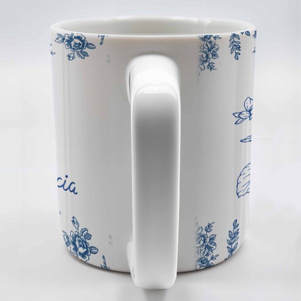 Personalize This Floral Coffee Mug - Personalized Custom Coffee Mug - DTG033_MG